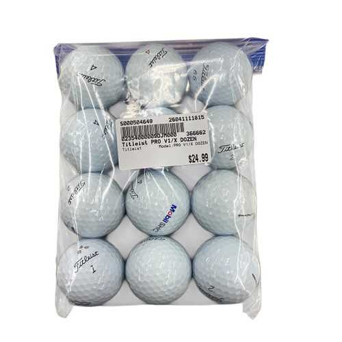 Vist Large View of Product Image Which is Used Titleist PRO V1/X DOZEN 12 Pack - Golf Balls