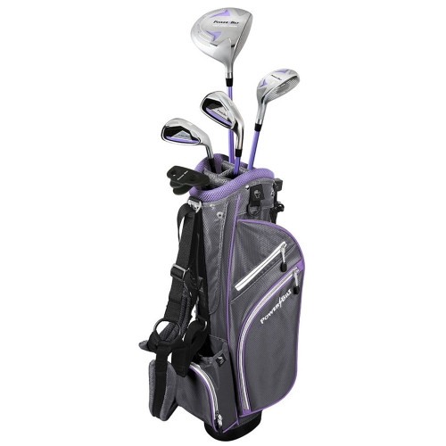 Vist Large View of Product Image Which is New Powerbilt Lavender Golf Set 9-12yr old RH