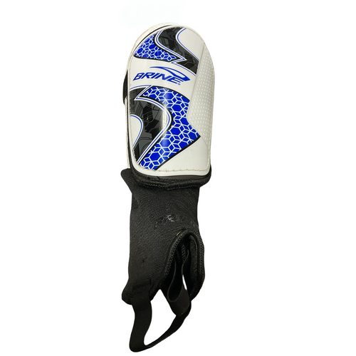 Vist Large View of Product Image Which is Used Brine Soccer Shin Guards Junior White MD