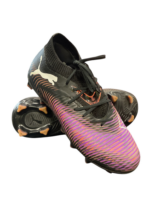 Vist Large View of Product Image Which is Used Puma Soccer Cleats Black Youth 13.0