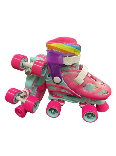 Vist Large View of Product Image Which is Used RollerDerby ADJUSTABL ROLLER SKATES Junior Roller Quad Skates Pink Adjustable