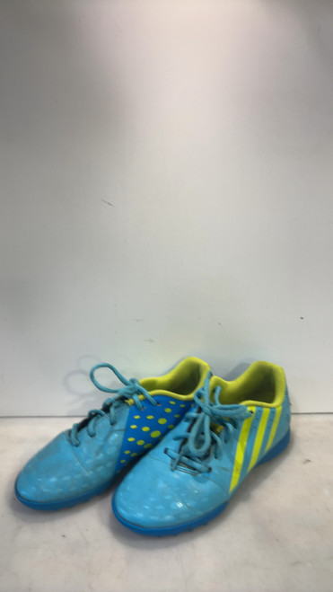 Vist Large View of Product Image Which is Used Adidas Soccer Turf Shoes Royal Blue Junior 03.5