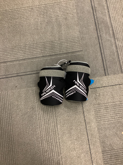 Vist Large View of Product Image Which is Used Maverik CHARGER Lacrosse Arm Pads/Guards Black SM