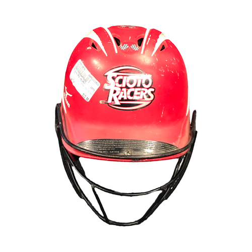Vist Large View of Product Image Which is Used Mizuno RED HELMET Batting Helmet w/Mask Red S/M