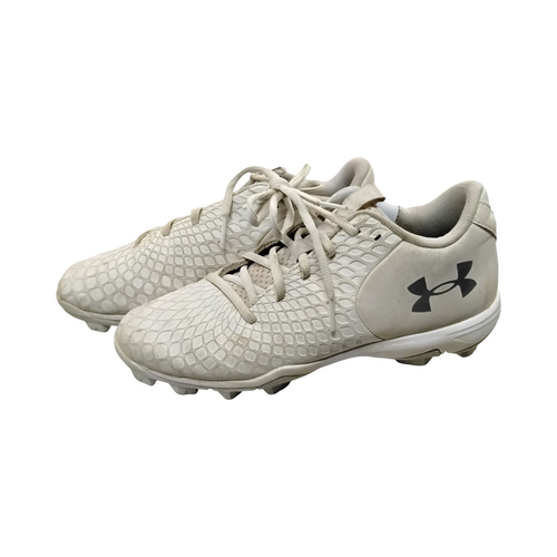 Vist Large View of Product Image Which is Used Under Armour BB/SB Cleats White Senior 8