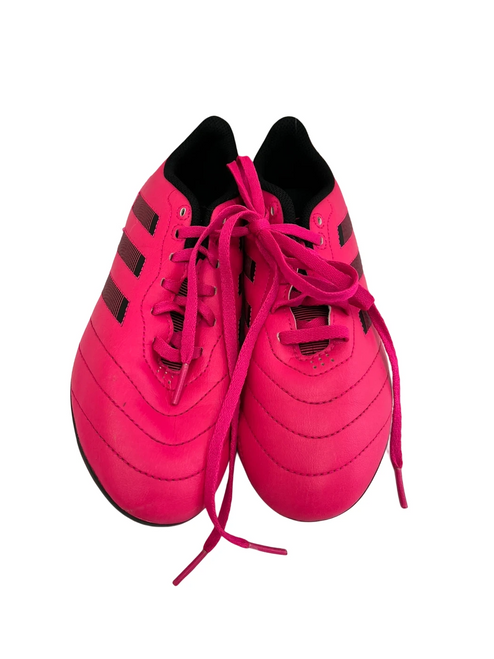 Vist Large View of Product Image Which is Used Adidas Goletto Jr 4 Soccer Cleats Pink  