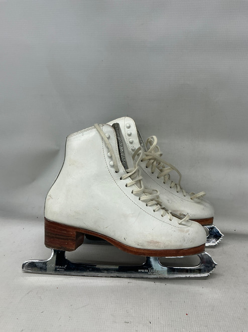 Vist Large View of Product Image Which is Used Riedell FIGURE SKATES WomensFigure Skate White Senior 5.5
