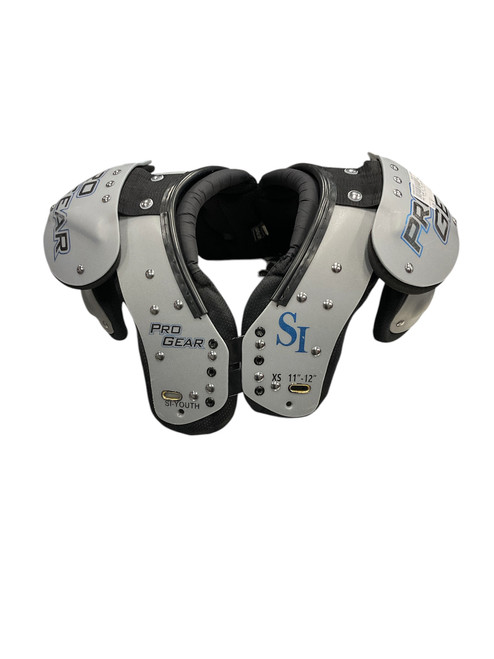 Vist Large View of Product Image Which is Used PRO GEAR SI YTH XS SP FB Shoulder Pads Grey XS