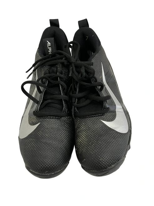 Vist Large View of Product Image Which is Used Nike Alpha Menace Shark Mens 7.5 FB Cleats Black  