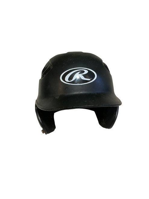 Vist Large View of Product Image Which is Used Rawlings BATTING HELMET 6 3/8-7 1/8 Batting Helmet No Mask Black LG