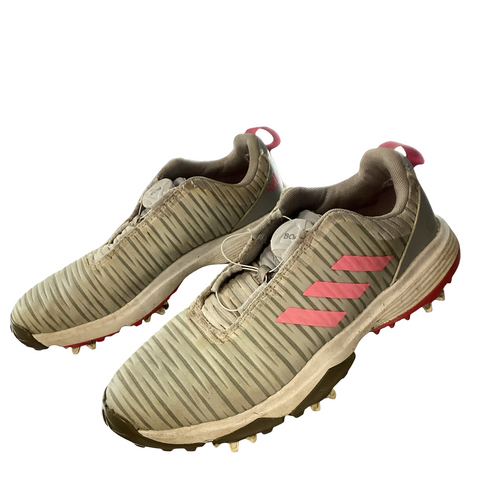 Vist Large View of Product Image Which is Used Adidas Jr Golf Shoes Pink Junior 03