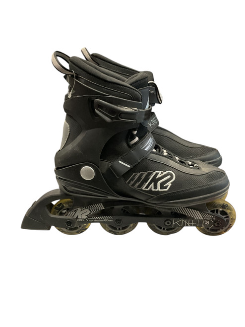 Vist Large View of Product Image Which is Used K2 KINETIC 78 SZ 10 Senior Rec Fitness Skates Black Senior 10