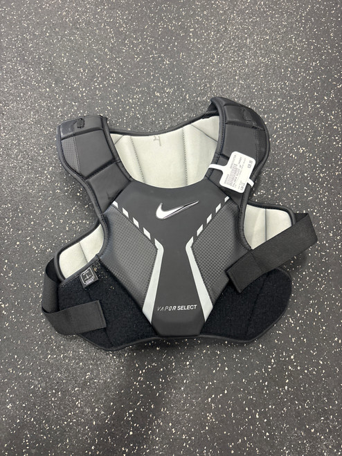 Vist Large View of Product Image Which is Used Nike VAPOR SELECT Lacrosse Shoulder Pads Black LG