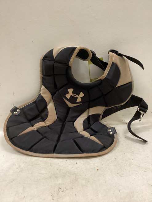 Vist Large View of Product Image Which is Used Under Armour JRVS Catchers Chest Protector Black Junior