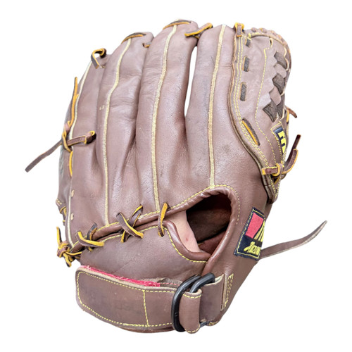 Vist Large View of Product Image Which is Used Mizuno MT860 BB/SB Glove RH Throw Brown 13 1/2"
