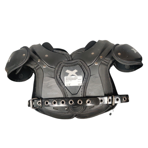 Vist Large View of Product Image Which is Used Xenith FLYTE Youth Football Shoulder Pads Black Medium
