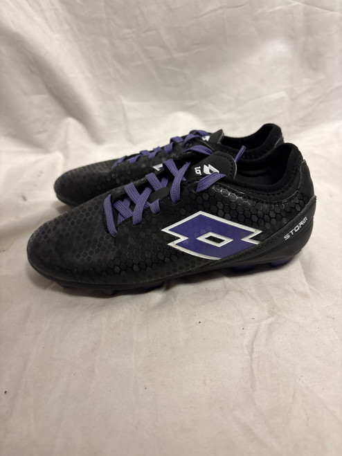 Vist Large View of Product Image Which is Used Lotto Soccer Cleats Black Youth 13.0