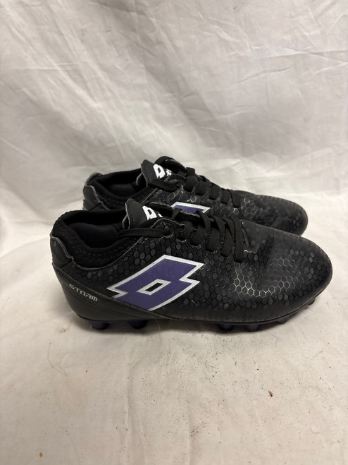 Vist Large View of Product Image Which is Used Lotto Soccer Cleats Black Junior 01