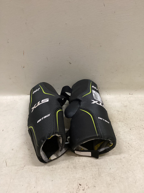 Vist Large View of Product Image Which is Used STX STALLION 200 Lacrosse Arm Pads/Guards Black And Yellow MD