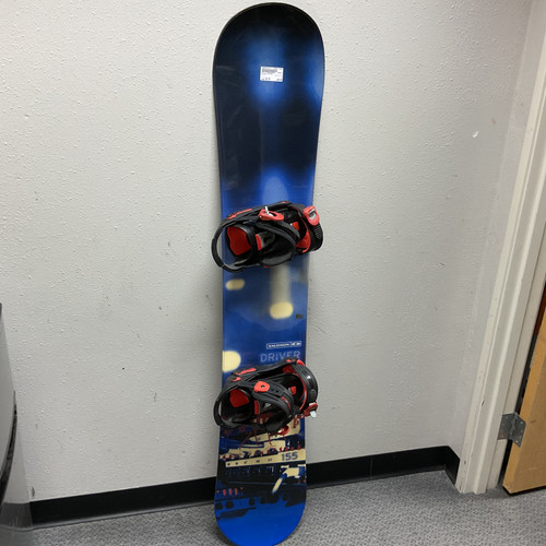 Vist Large View of Product Image Which is Used Salomon DRIVER Mens Board/Bindings Navy Blue 155 cm