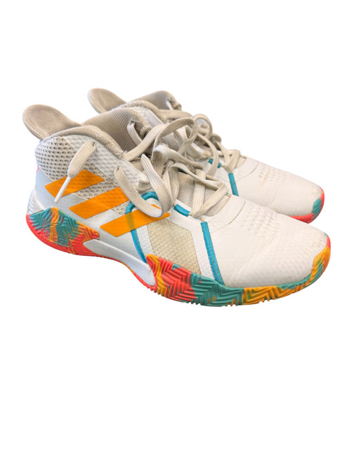 Vist Large View of Product Image Which is Used Adidas F21375 Basketball Shoes M White Senior 6.5