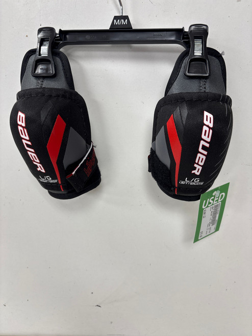 Vist Large View of Product Image Which is Used Bauer LIL SPORT Youth Elbow Pads LG