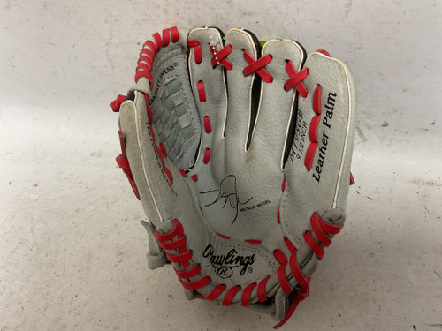 Vist Large View of Product Image Which is Used Rawlings Mike Trout Model MT95GB Baseball Glove RH Throw Grey 9 1/2"