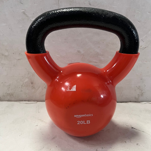 Vist Large View of Product Image Which is Used Amazon Basics Kettlebell Orange 20 lb