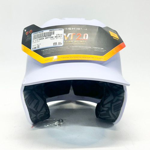 Vist Large View of Product Image Which is Used Evoshield XVT 2.0 Batting Helmet No Mask White XS