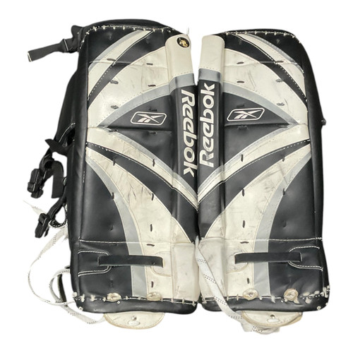 Vist Large View of Product Image Which is Used Reebok GP REEBOK YT Goalie Leg Pads Youth Black 23"