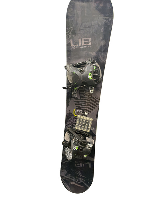 Vist Large View of Product Image Which is Used Lib Tech EXPERIMENTAL Mens SnowBoard/Bindings Black 156 cm