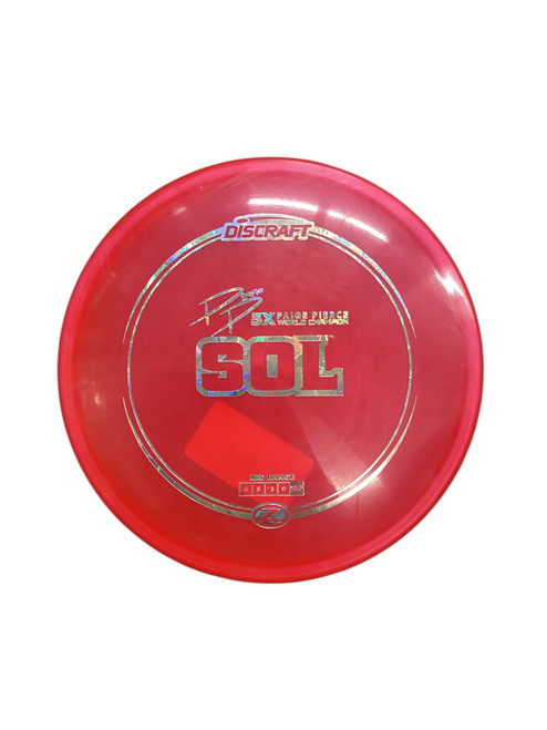Vist Large View of Product Image Which is Used Discraft Z SOL Disc Golf Mid Range Red