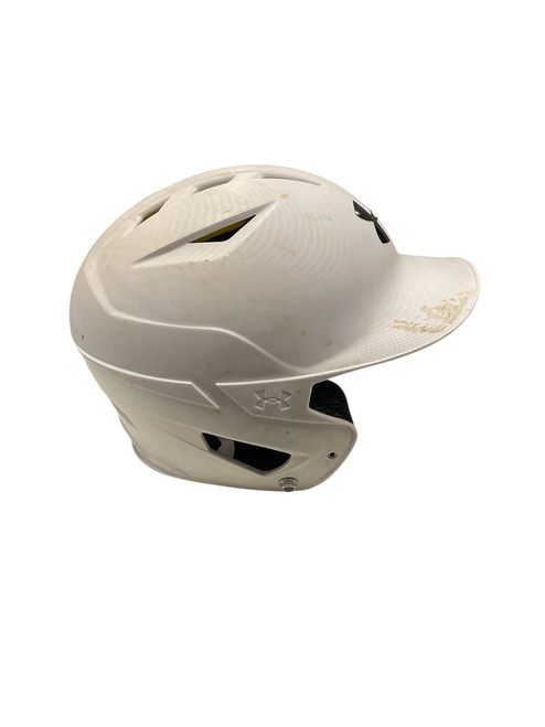 Vist Large View of Product Image Which is Used Under Armour UABH2-110 5 7/8 - 6 3/4 Batting Helmet No Mask White One Size