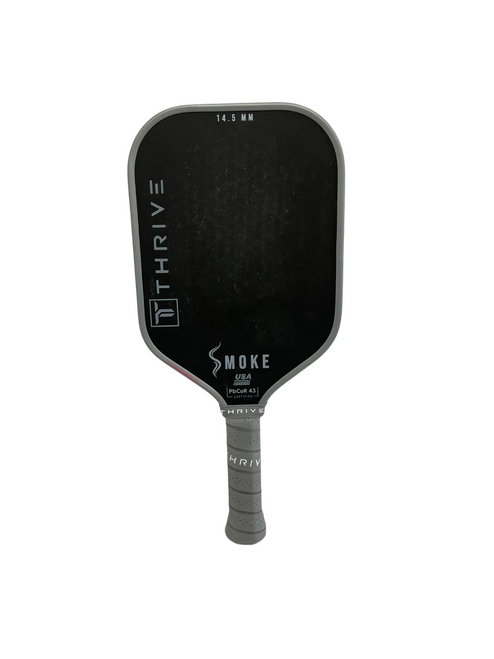 Vist Large View of Product Image Which is Used Thrive Smoke Pickleball Racquet Black