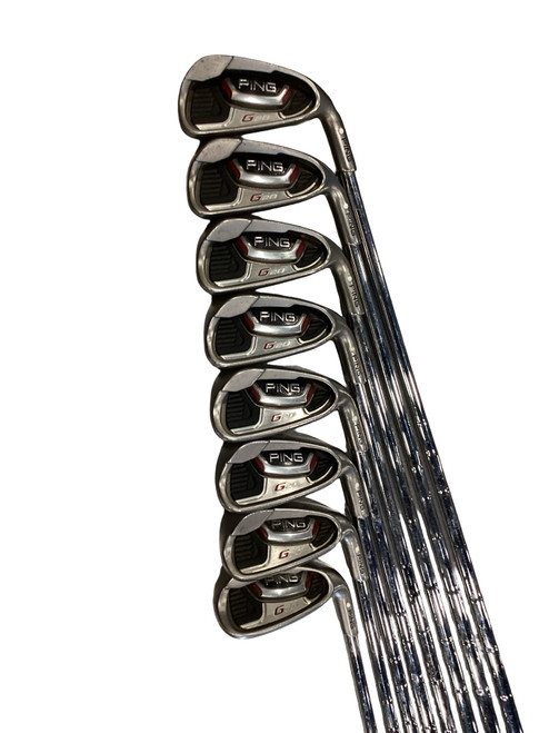 Vist Large View of Product Image Which is Used Ping G20 WHITE DOT Mens Iron Set RH 4I-SW