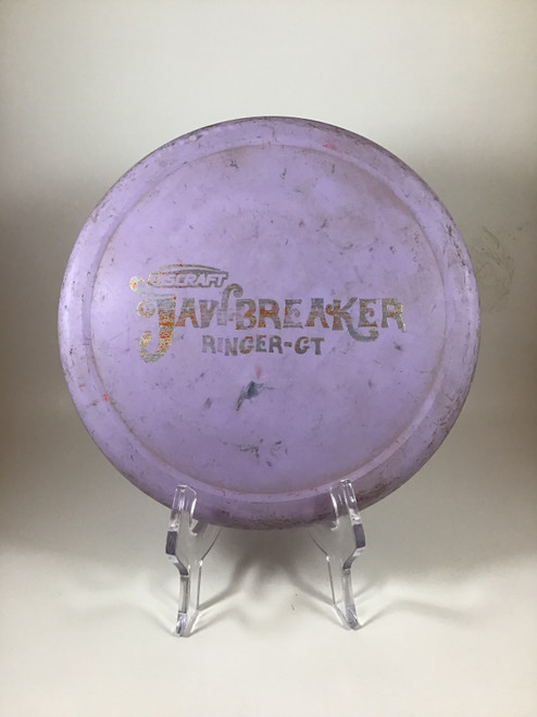 Vist Large View of Product Image Which is Used Discraft JAWBREAKER RINGER GT Disc Golf Putter Purple 174g
