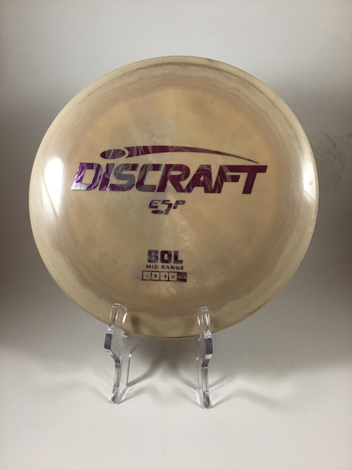 Vist Large View of Product Image Which is Used Discraft ESP SOL Disc Golf Mid Range Brown 175g