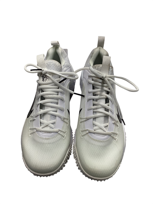 Vist Large View of Product Image Which is Used Nike LAX Cleats White Senior 9.5
