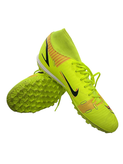 Vist Large View of Product Image Which is Used Nike Soccer Turf Shoes Yellow Senior 9.5
