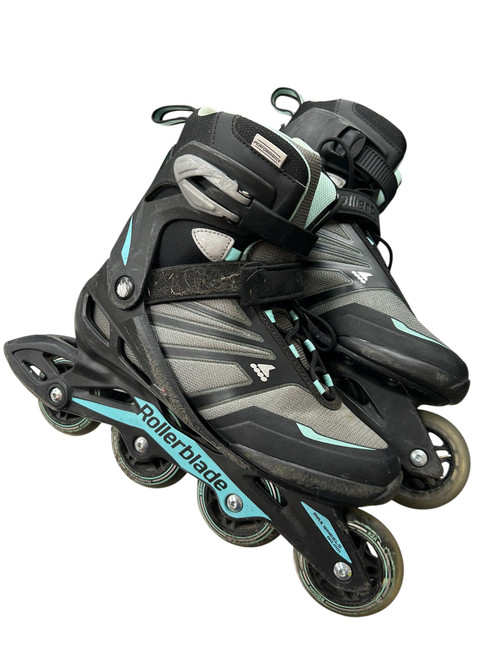 Vist Large View of Product Image Which is Used Rollerblade ZETRABLADE INLINE SKATES 10 Senior Rec Fitness Skates Grey Senior 10