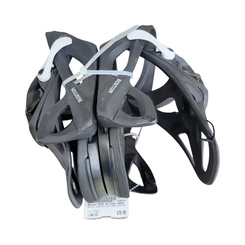 Vist Large View of Product Image Which is Used Burton STEP ON KIDS LARGE BINDINGS Boys Binding Only Black LG