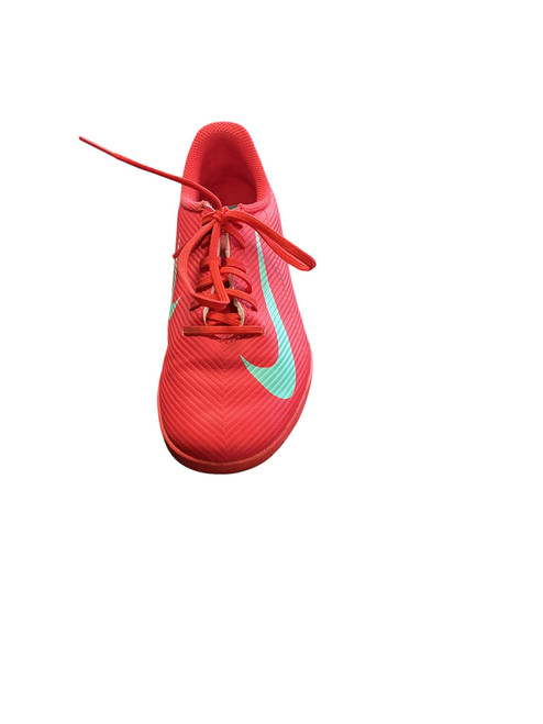 Vist Large View of Product Image Which is Used Nike Soccer Indoor Shoes Red Junior 02.5