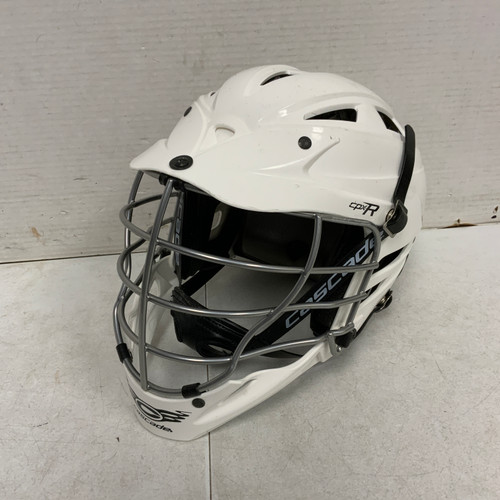 Vist Large View of Product Image Which is Used Cascade CPX R Lacrosse Helmet White MD