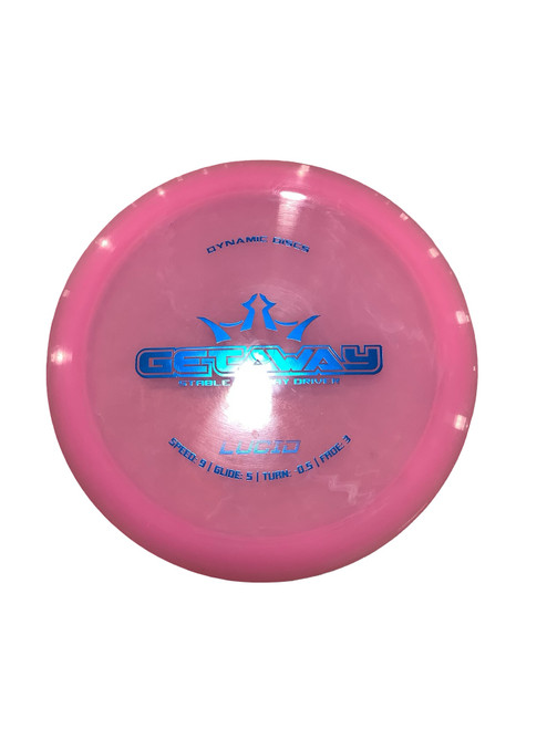 Vist Large View of Product Image Which is Used Dynamic Discs GETAWAY LUCID DRIVER Disc Golf Driver Pink 173g