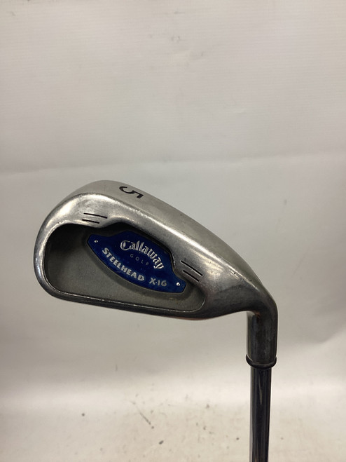 Vist Large View of Product Image Which is Used Callaway STEELHEAD X-16 Mens Individual Iron RH 5 Iron