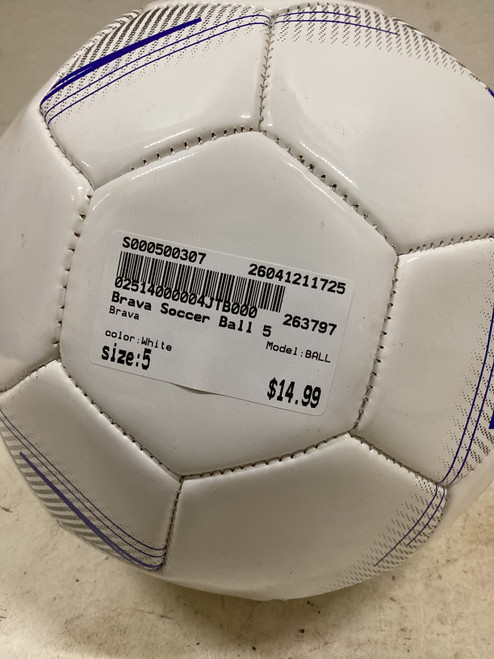 Vist Large View of Product Image Which is Used Brava BALL All Size Soccer Ball White 5