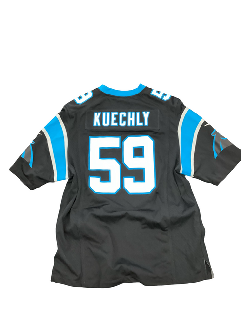 Vist Large View of Product Image Which is Used Nike LUKE KUECHLY JERSEY FB Top Adult Black LG