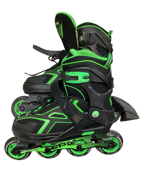 Vist Large View of Product Image Which is Used XPM SPORTS Junior Rec Fitness Skates Black Adjustable
