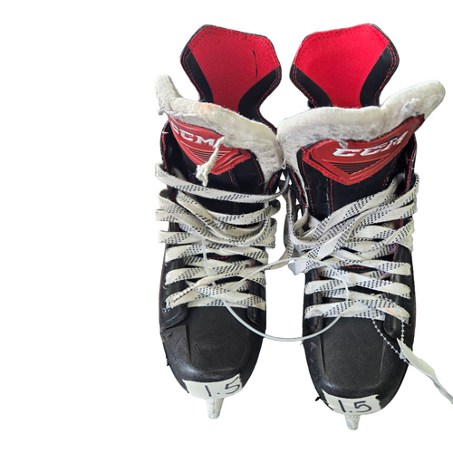 Vist Large View of Product Image Which is Used CCM JETSPEED SHOCK SZ1.5 SKATES Junior Hockey Skate Junior 01.5
