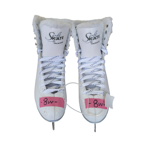Vist Large View of Product Image Which is Used Jackson SOFT SKATE 8W Womens Softboot Skate White Senior 8